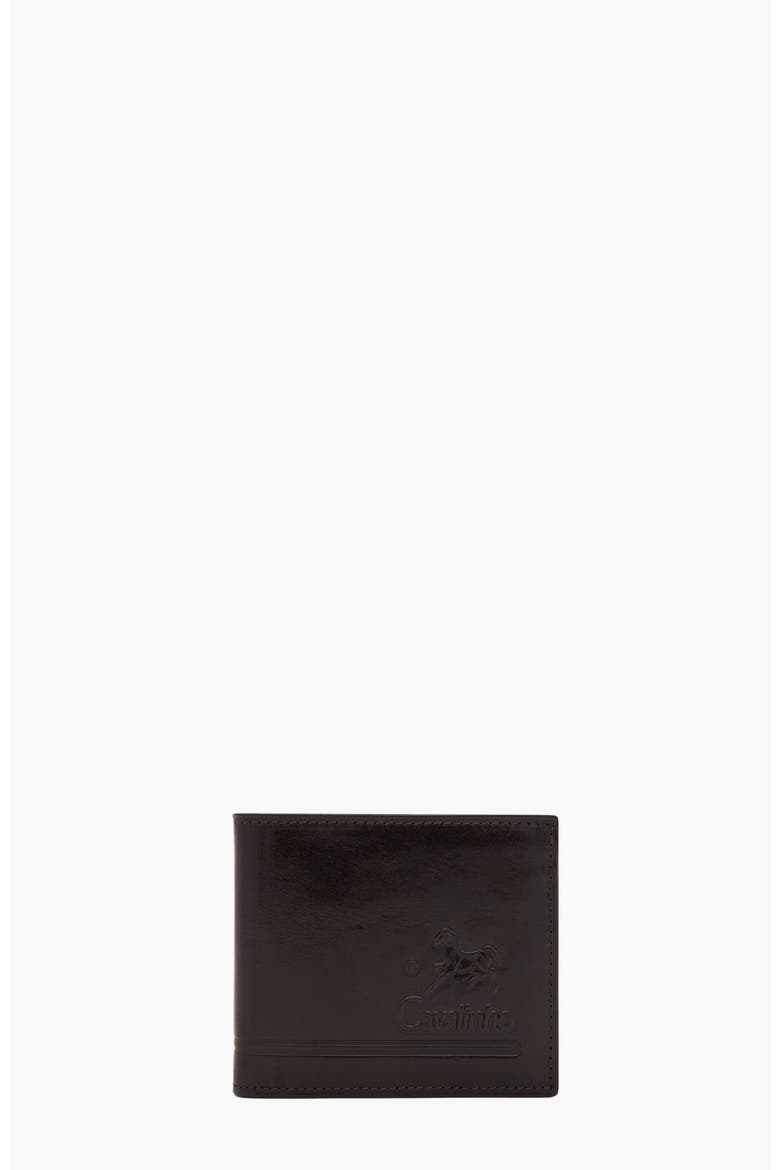 Gentleman Trifold Leather Wallet 508, Main, color, Brown