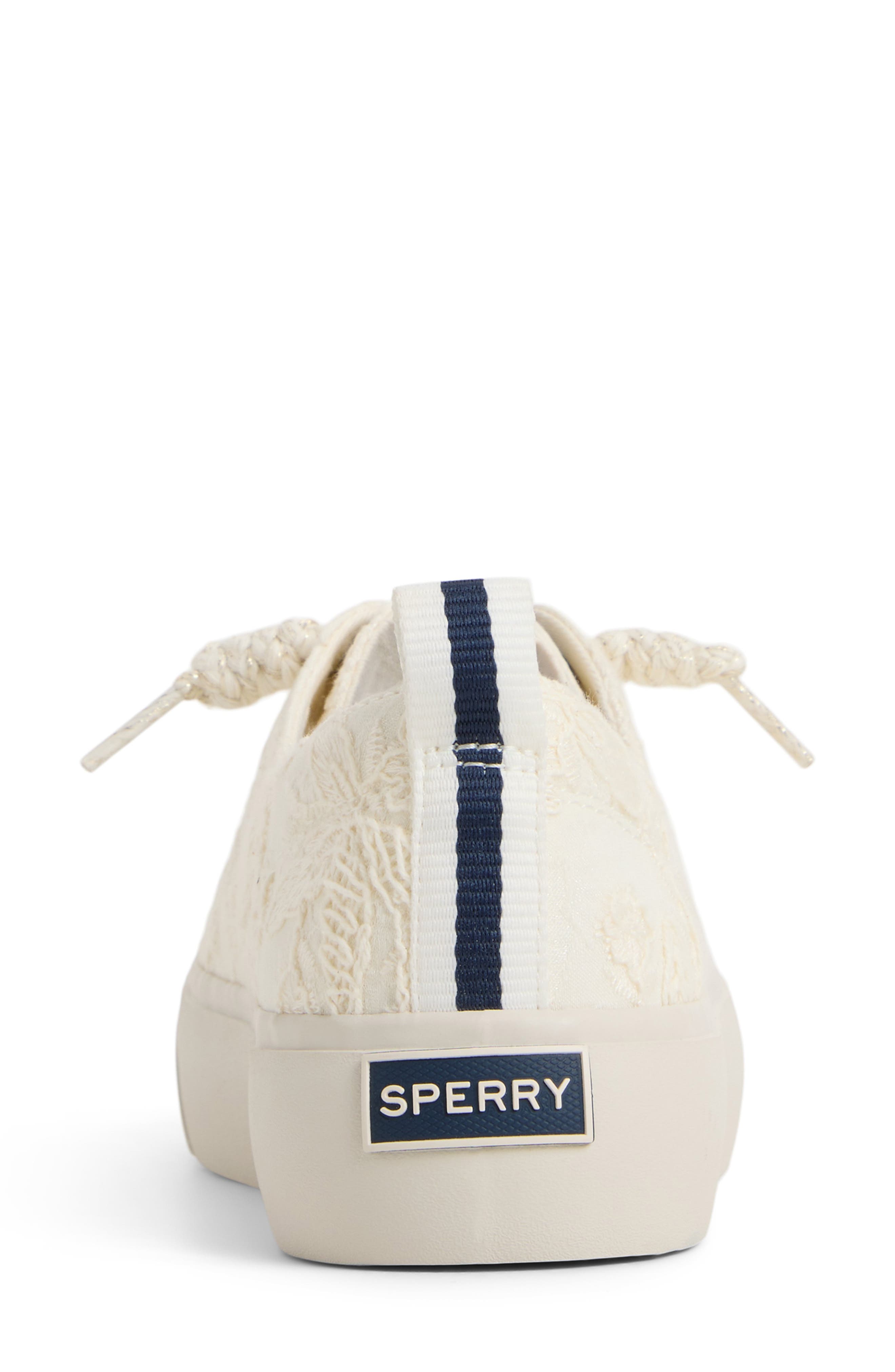 Sperry Cove Lace-to-Toe Sneaker, Alternate, color, Cream