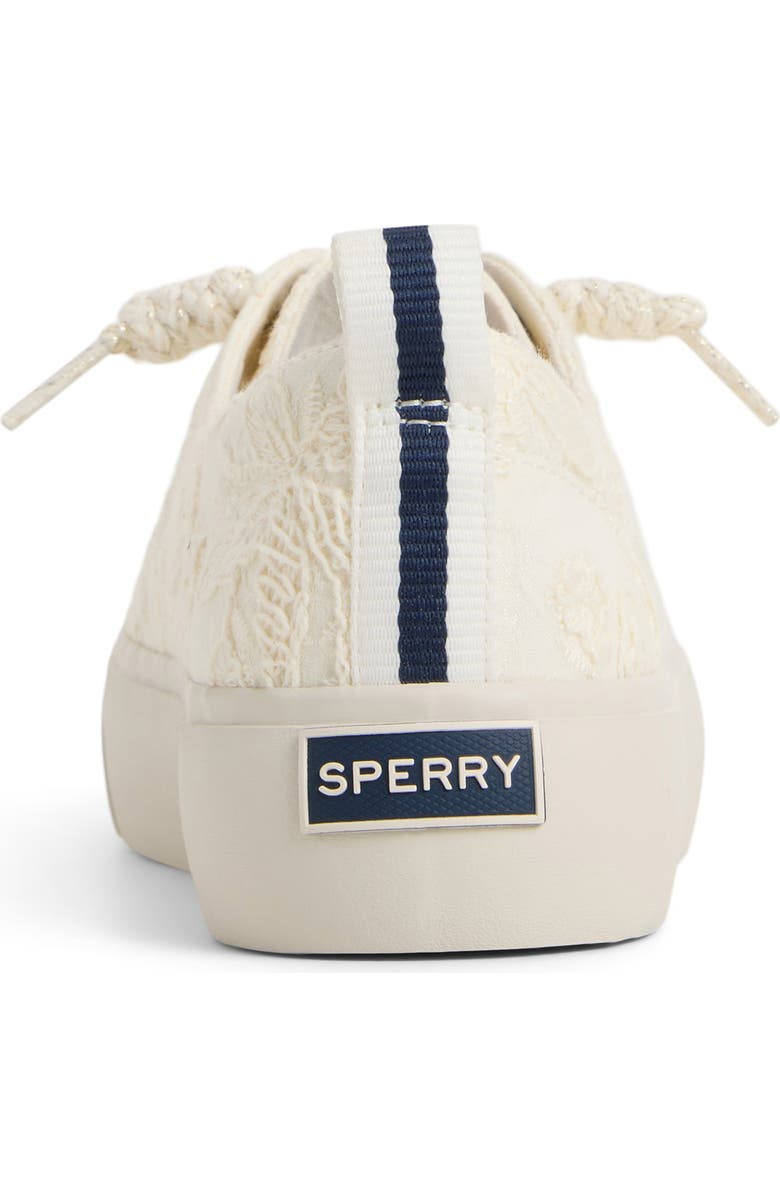 Sperry Cove Lace-to-Toe Sneaker, Alternate, color, Cream