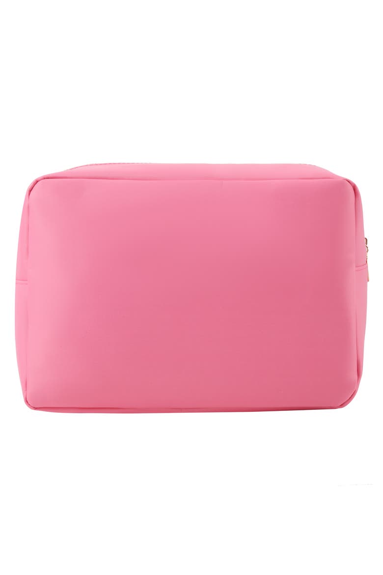 Extra Large Kiss Cosmetic Bag, Alternate, color, BUBBLEGUM PINK