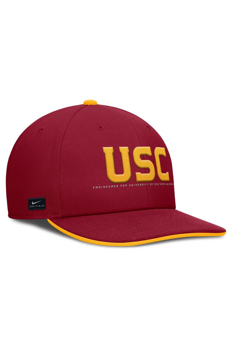Men's Nike Cardinal USC Trojans 2025 On-Field Pro Performance Adjustable Hat, Alternate, color, Cardinal