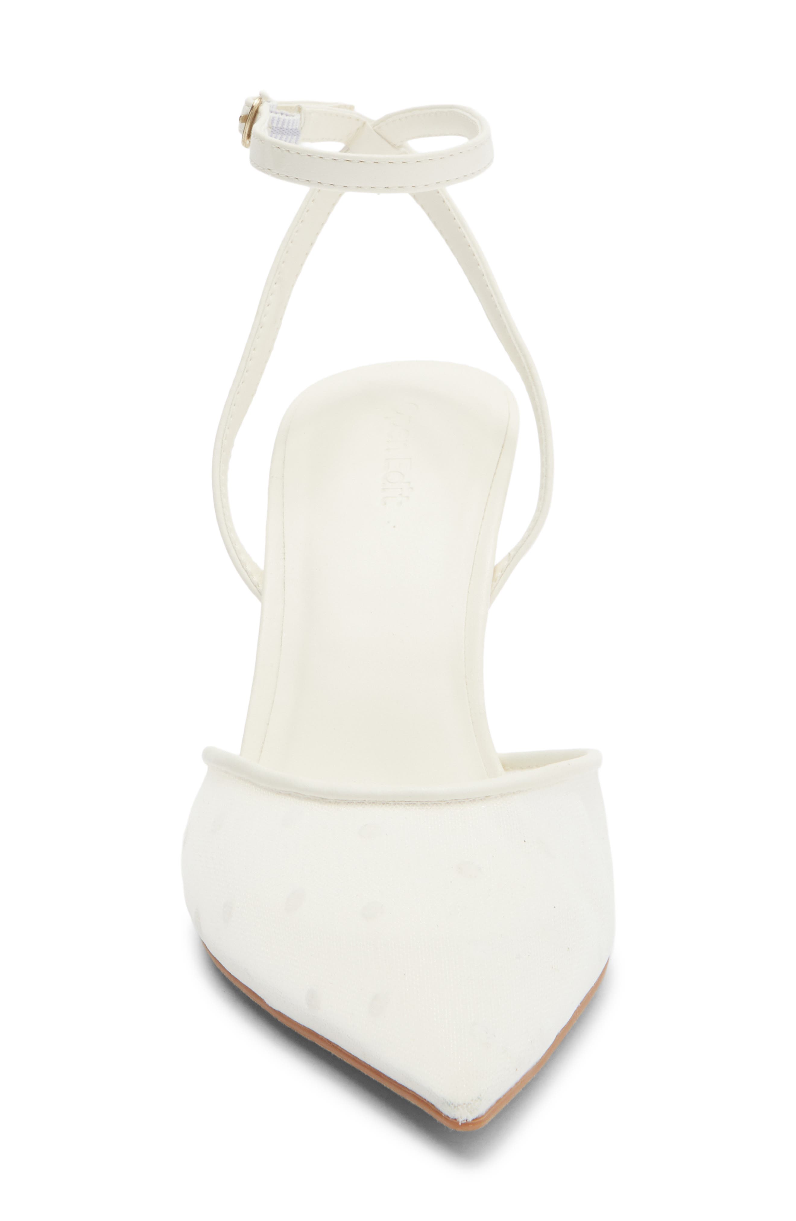 Neesha Ankle Strap Pump, Alternate, color, IVORY CREAM