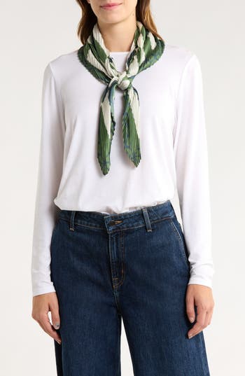 Nordstrom Rack Pleated Satin Scarf