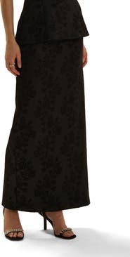Favorite Daughter The As Promised Floral Jacquard Maxi Skirt