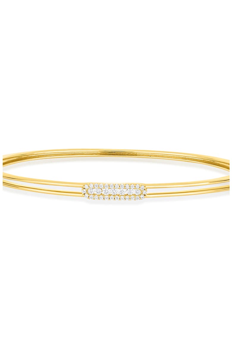 18K Gold Mika Diamond Bangle Bracelet (Online Trunk Show), Alternate, color, 18K YELLOW GOLD/ DIAMOND