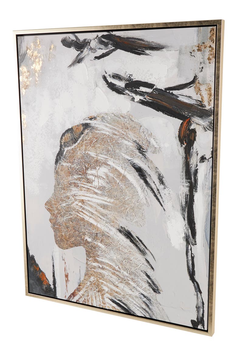 Canvas Framed Wall Art, Alternate, color, BROWN