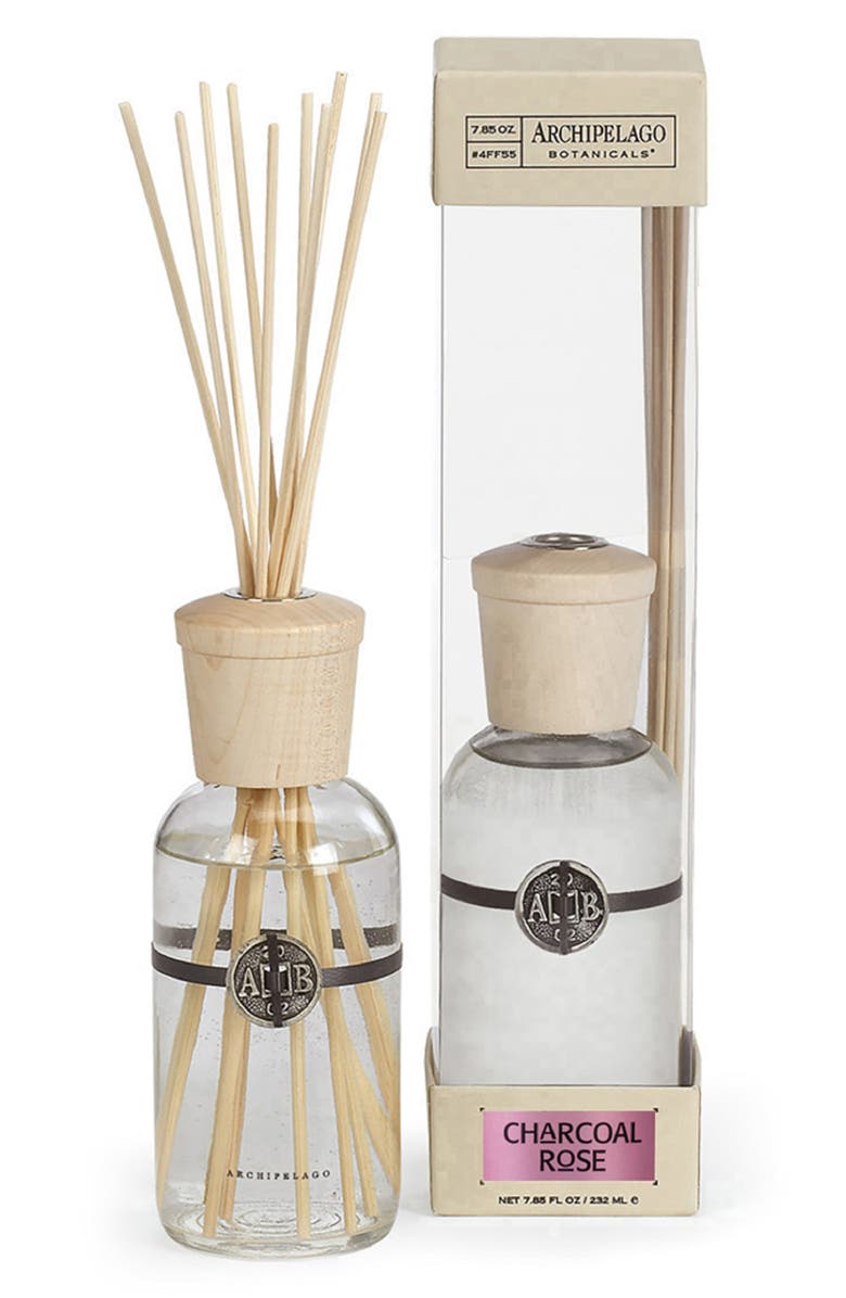 Archipelago Botanicals Charcoal Rose Reed Diffuser, Main, color, 