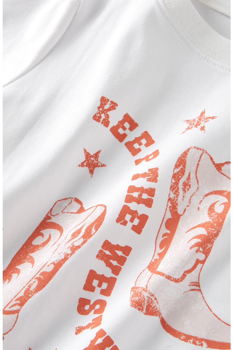 Kids' Graphic Baby Tee, Alternate, color, WHITE WILD WEST