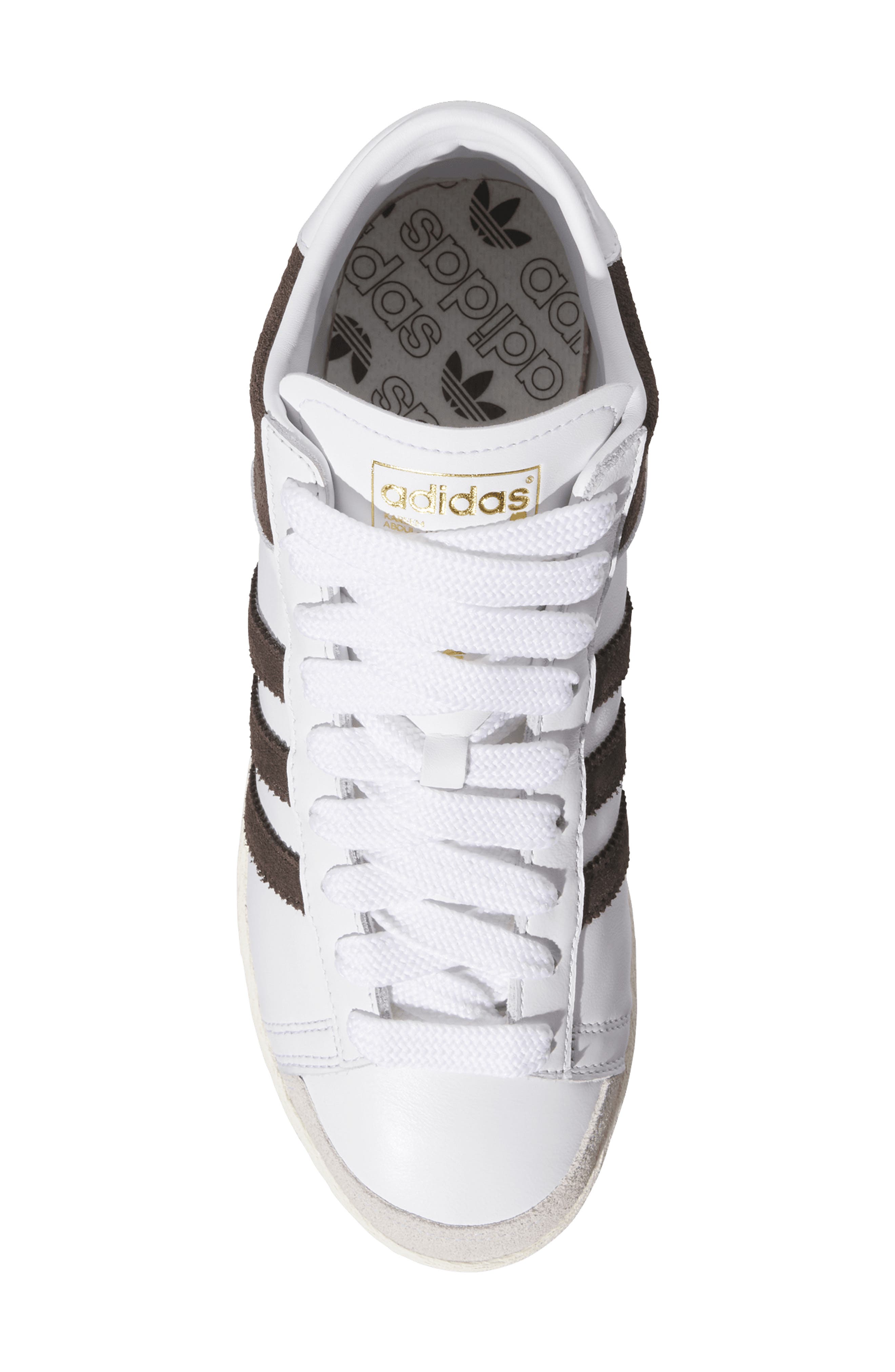 adidas Gender Inclusive Jabbar Hi Basketball Sneaker, Alternate, color, White/ Coffee/ Off White