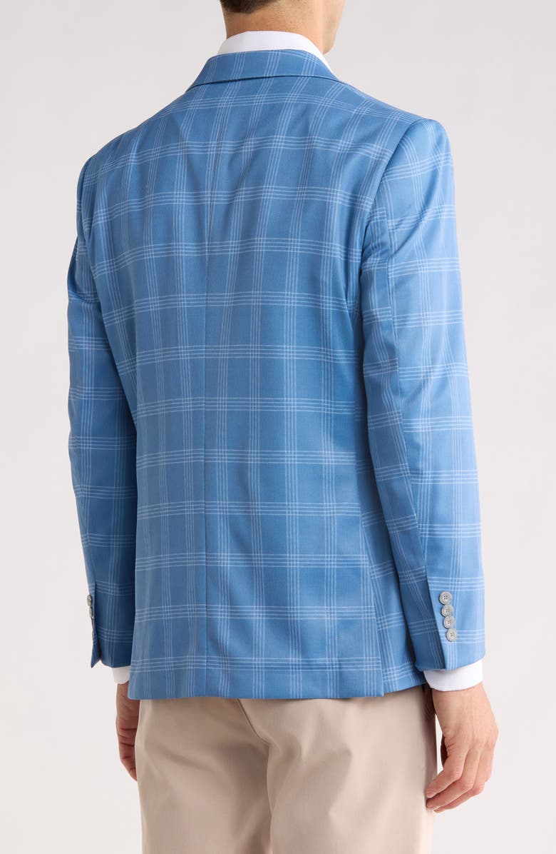 Duchamp Plaid Sport Coat, Alternate, color, Blue