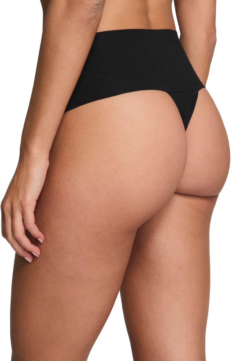 SPANX<sup>®</sup> SPANXsupersmooth<sup>™</sup> Undie-tectable<sup>®</sup> Stretch Cotton Thong, Alternate, color,