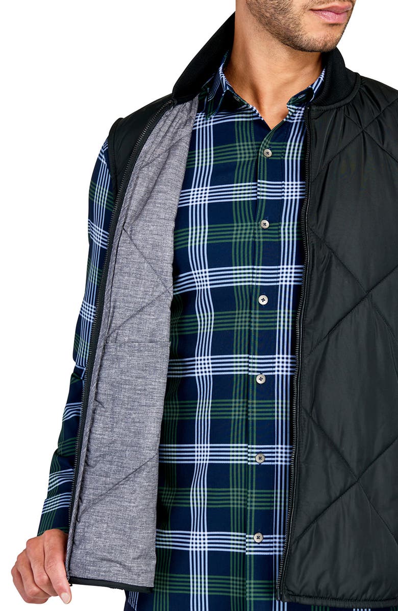 W.R.K Solid Quilted Vest, Alternate, color, Black