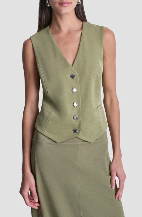 Arid Cotton Blend Pique Vest