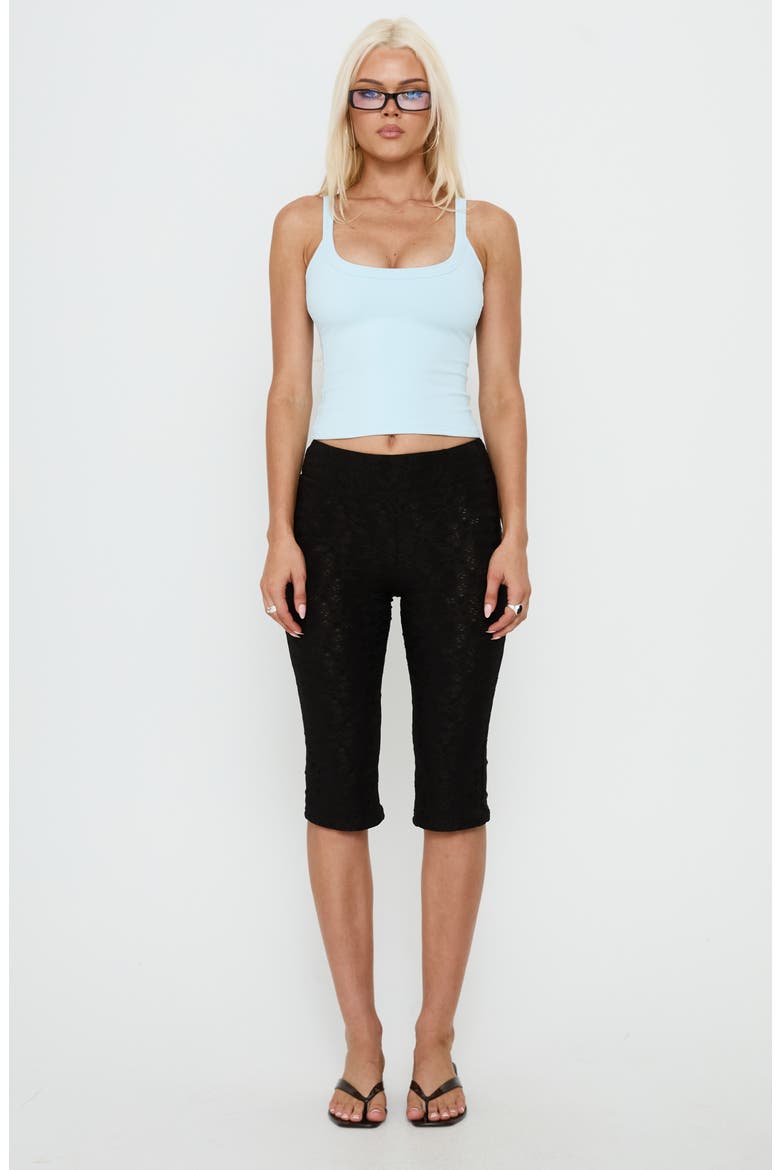 Kasper Cinched Longline Tank Top, Alternate, color, ICE BLUE