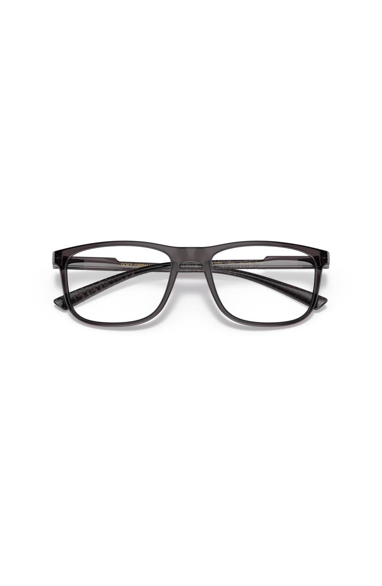 Dolce&Gabbana 55mm Rectangle optical glasses, Alternate, color, Grey