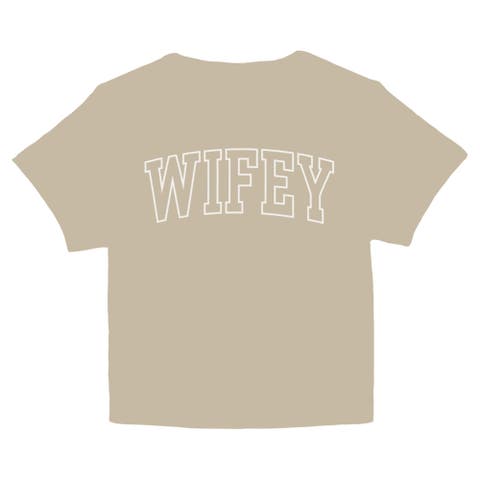 Junior's Wifey Varsity Arch Short Sleeve Baby T-shirt