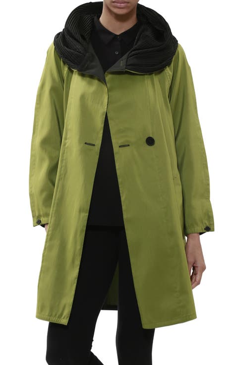 Donatella Reversible Hooded Raincoat