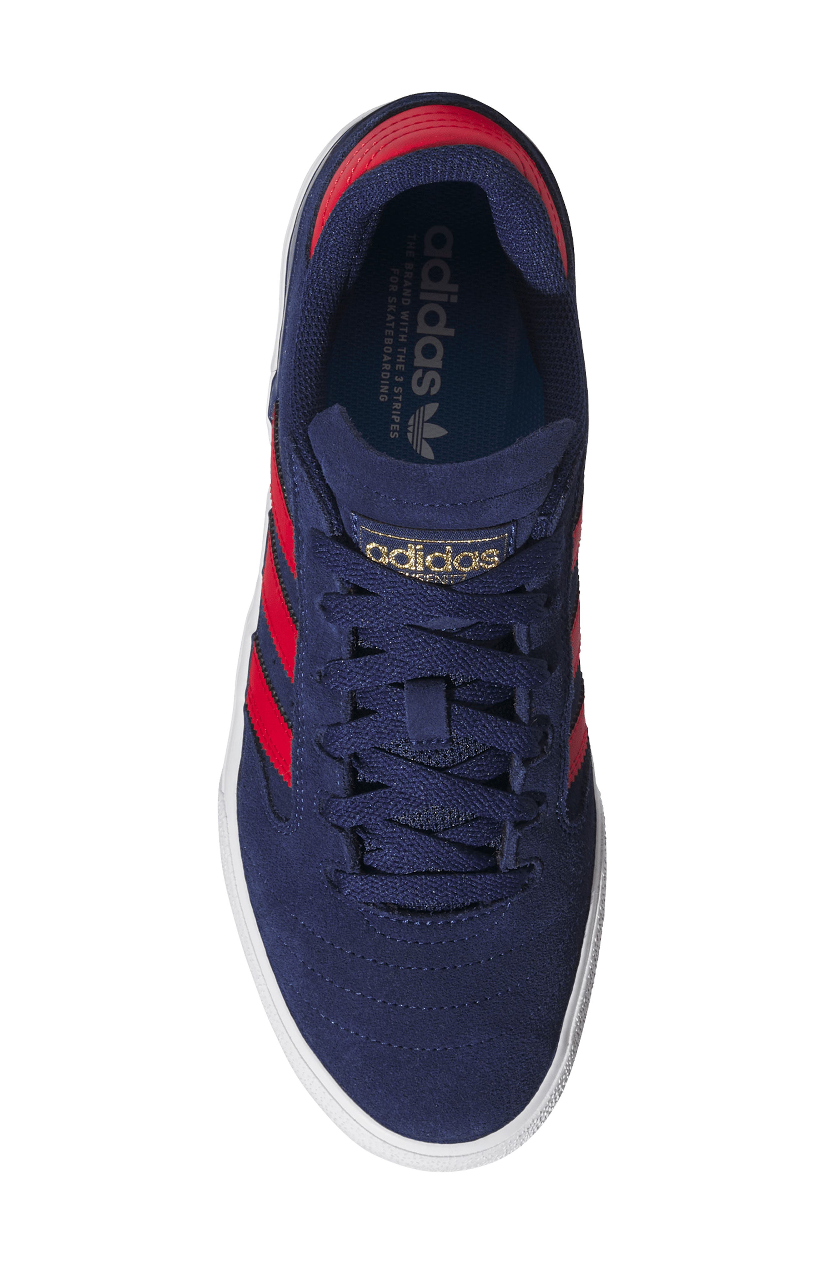 Busenitz Vulc II Skater Shoe, Alternate, color, DARK BLUE/ SCARLET/ GOLD