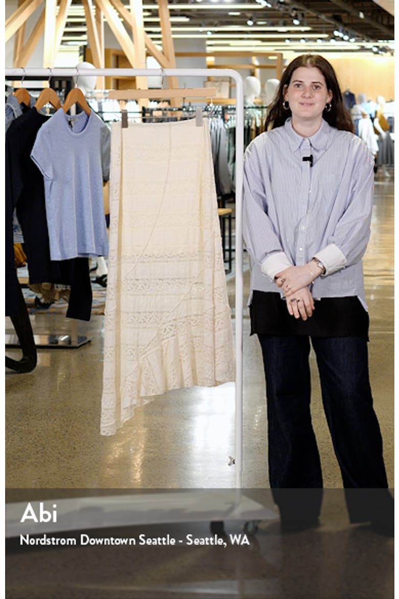 Asymmetric Lace Midi Skirt video