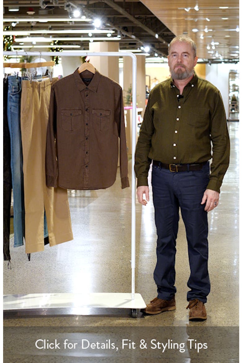 Finch Cotton & Lyocell Military Button-Up Shirt video