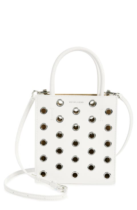 Small Grommet Leather Shopper