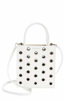 Veronica Beard Small Grommet Leather Shopper