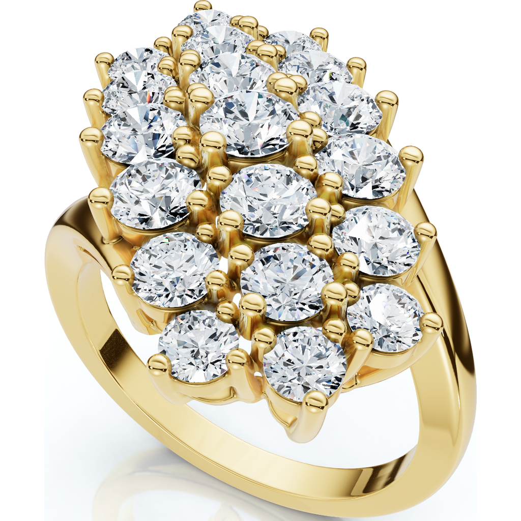 Bliss Diamond Ring 10k Gold Lab Grown In 10k Yellow Gold