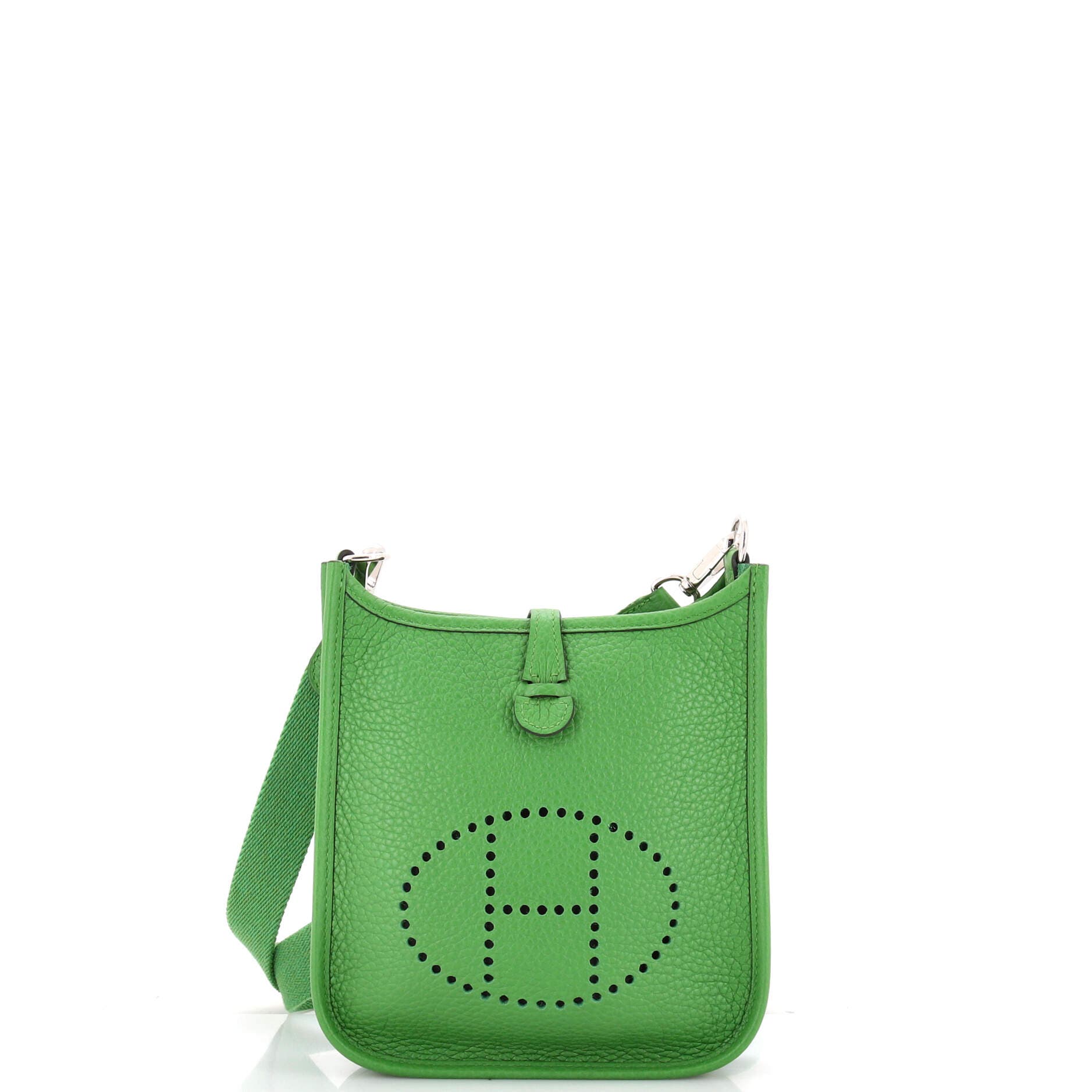 Long Strap Evelyne Bag Clemence TPM, Main, color, Vert Yucca