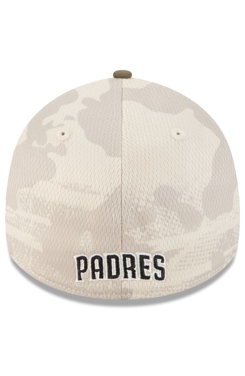 New Era Men's New Era Light Beige/Olive San Diego Padres 2025 Armed Forces Day 39THIRTY Flex Hat, Alternate, color, Light Beige