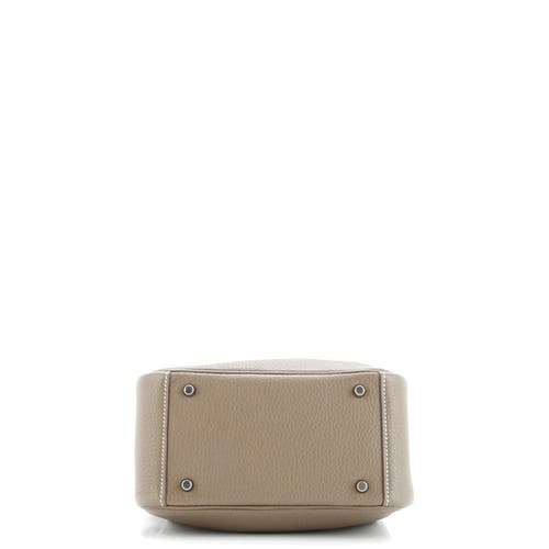 Pre-owned Hermes Hermes Lindy Bag Clemence Mini In Brown