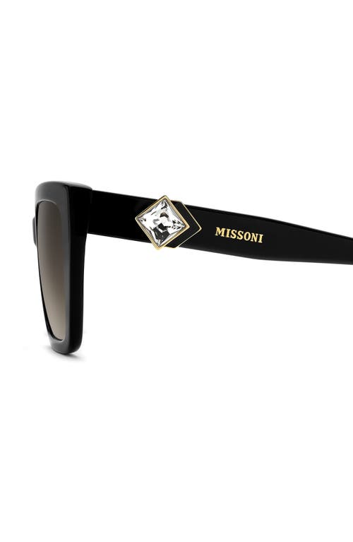 Missoni 54mm Gradient Square Sunglasses In Black