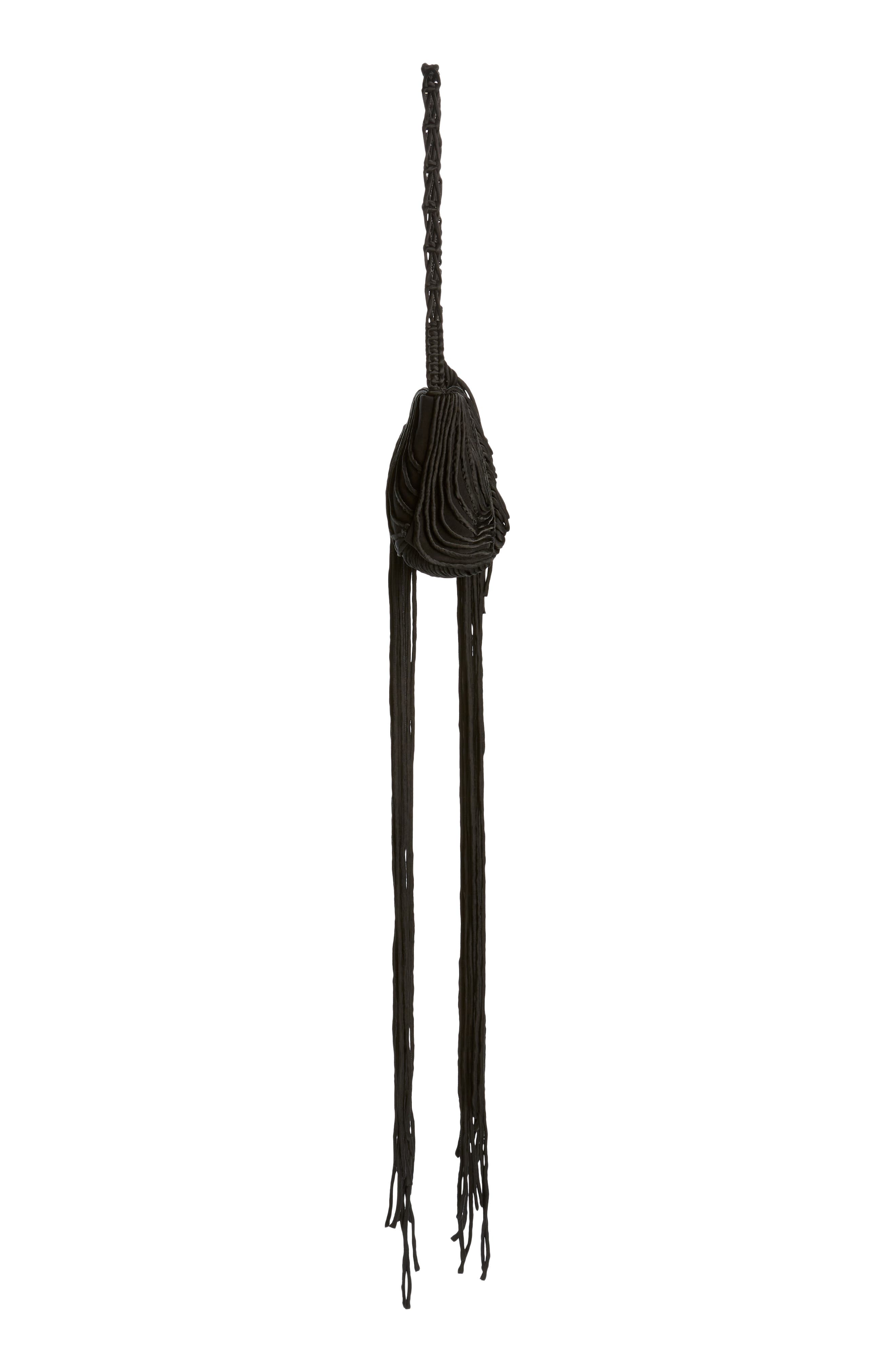 Dries Van Noten Cord Embroidered Shoulder Bag, Alternate, color, 
