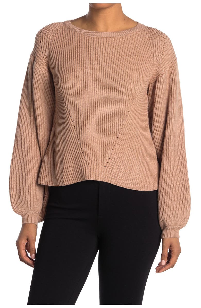 Maisie Peter Bishop Sleeve Sweater, Main, color, 