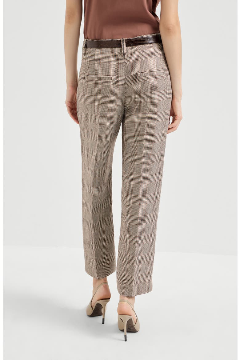 Square cigarette trousers, Alternate, color, Light Brown