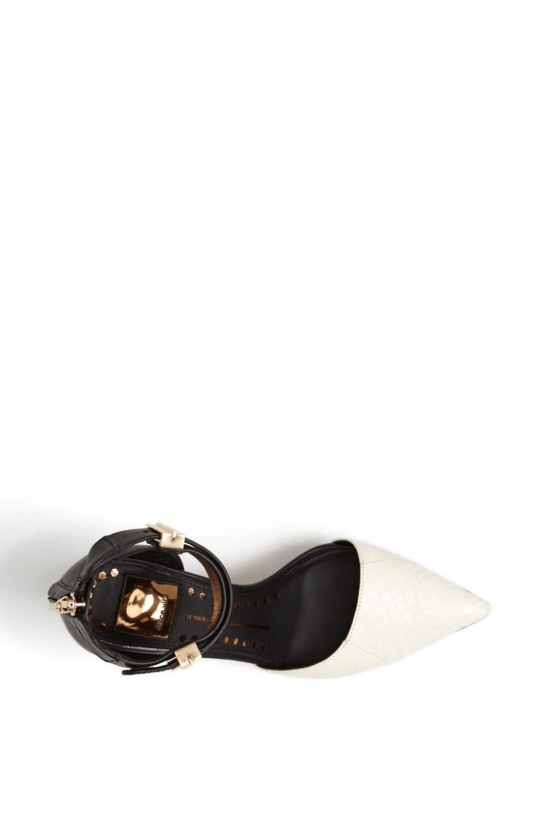 'Kana' Pump, Alternate, color, BLACK/ WHITE