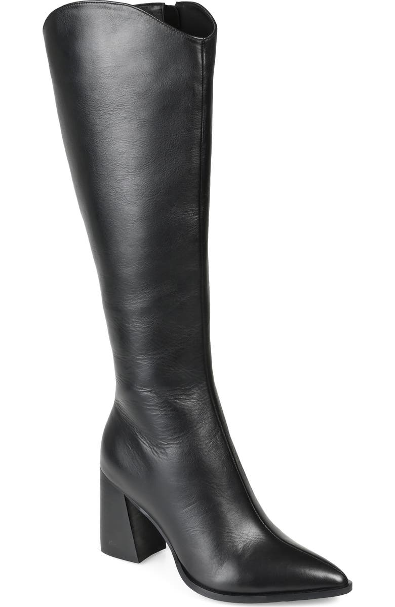 Journee Signature Laila Leather Boot, Main, color,
