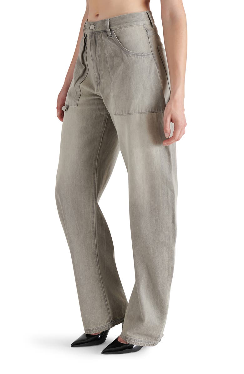 Steve Madden Hansen Pleated Barrel Leg Jeans, Alternate, color,