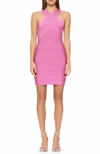 Herve Leger Crisscross Bandage Minidress