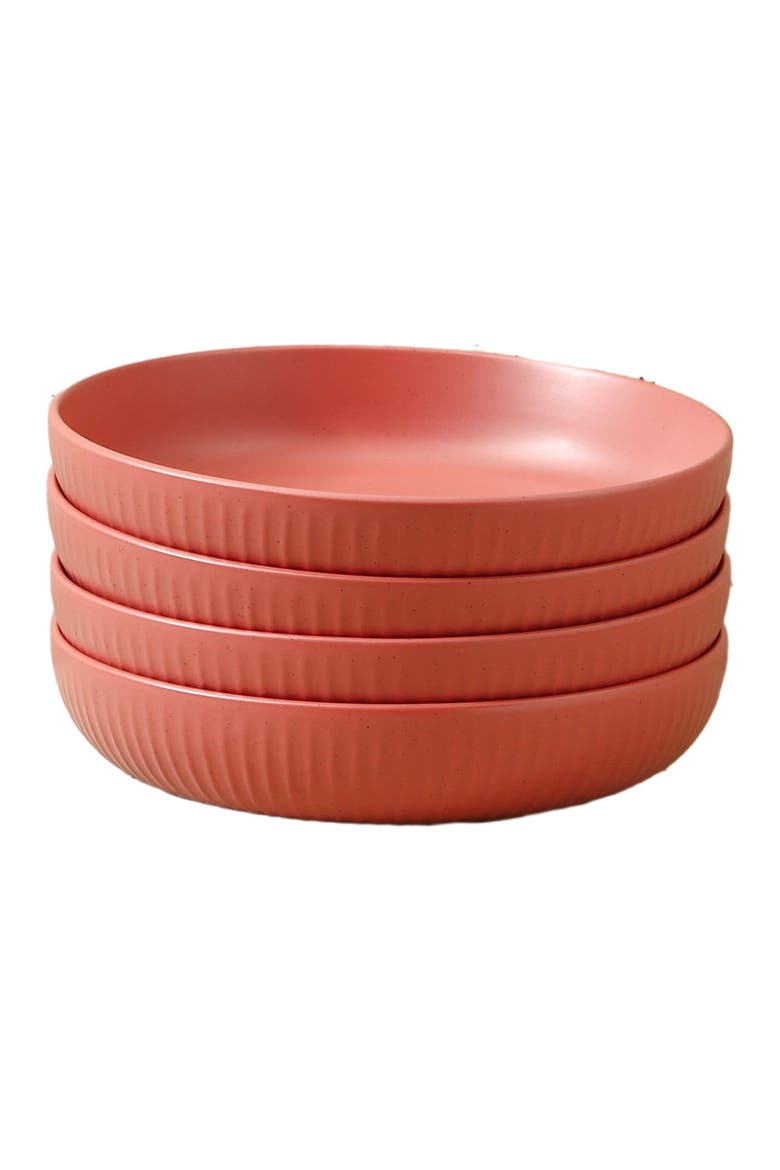 Logan Stoneware 4-Piece Bowl Set, Alternate, color, Terracotta