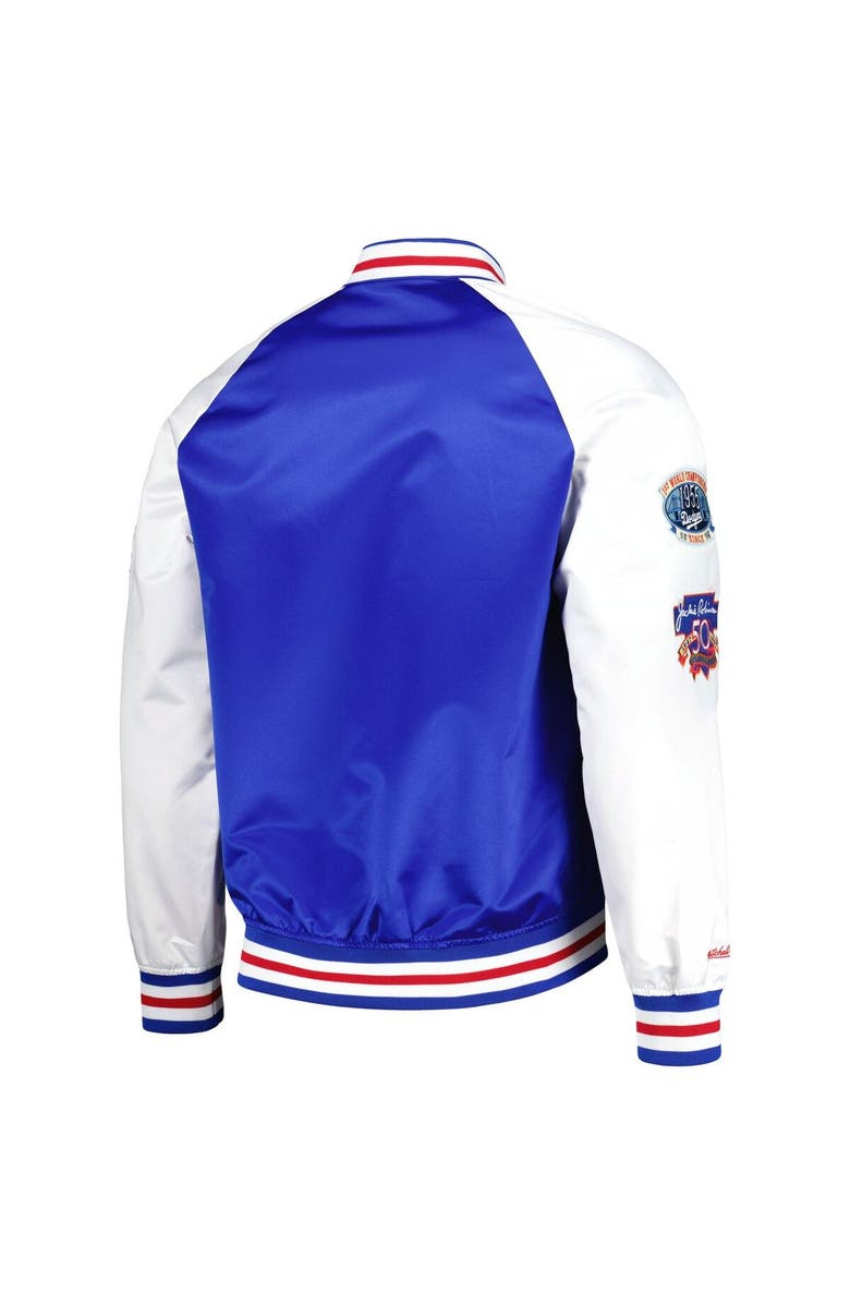Mitchell & Ness Men's Mitchell & Ness Jackie Robinson Royal Brooklyn Dodgers Cooperstown Collection Legends Raglan Full-Snap Jacket, Alternate, color, 