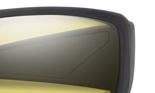 Smith Guide's Choice 62mm Polarized Oversize Wraparound Sunglasses In Black/low Light Yellow