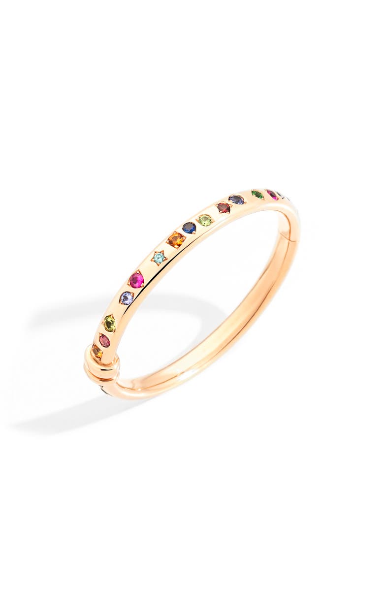 Pomellato Iconica Color Bangle, Main, color, Rose Gold/ Multi