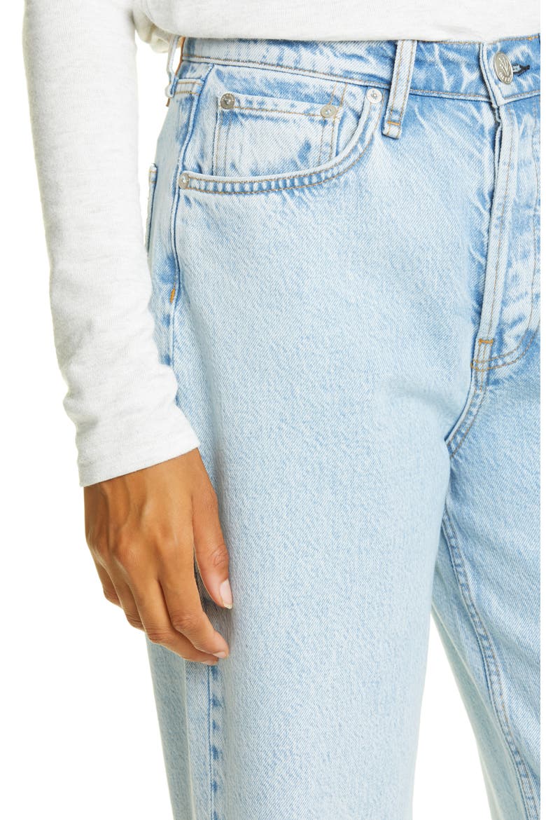 Maya High Waist Ankle Straight Leg Jeans, Alternate, color, AGATE