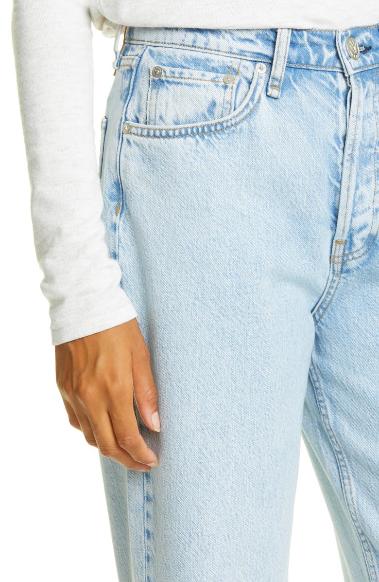 rag & bone Maya High Waist Ankle Straight Leg Jeans, Alternate, color, 