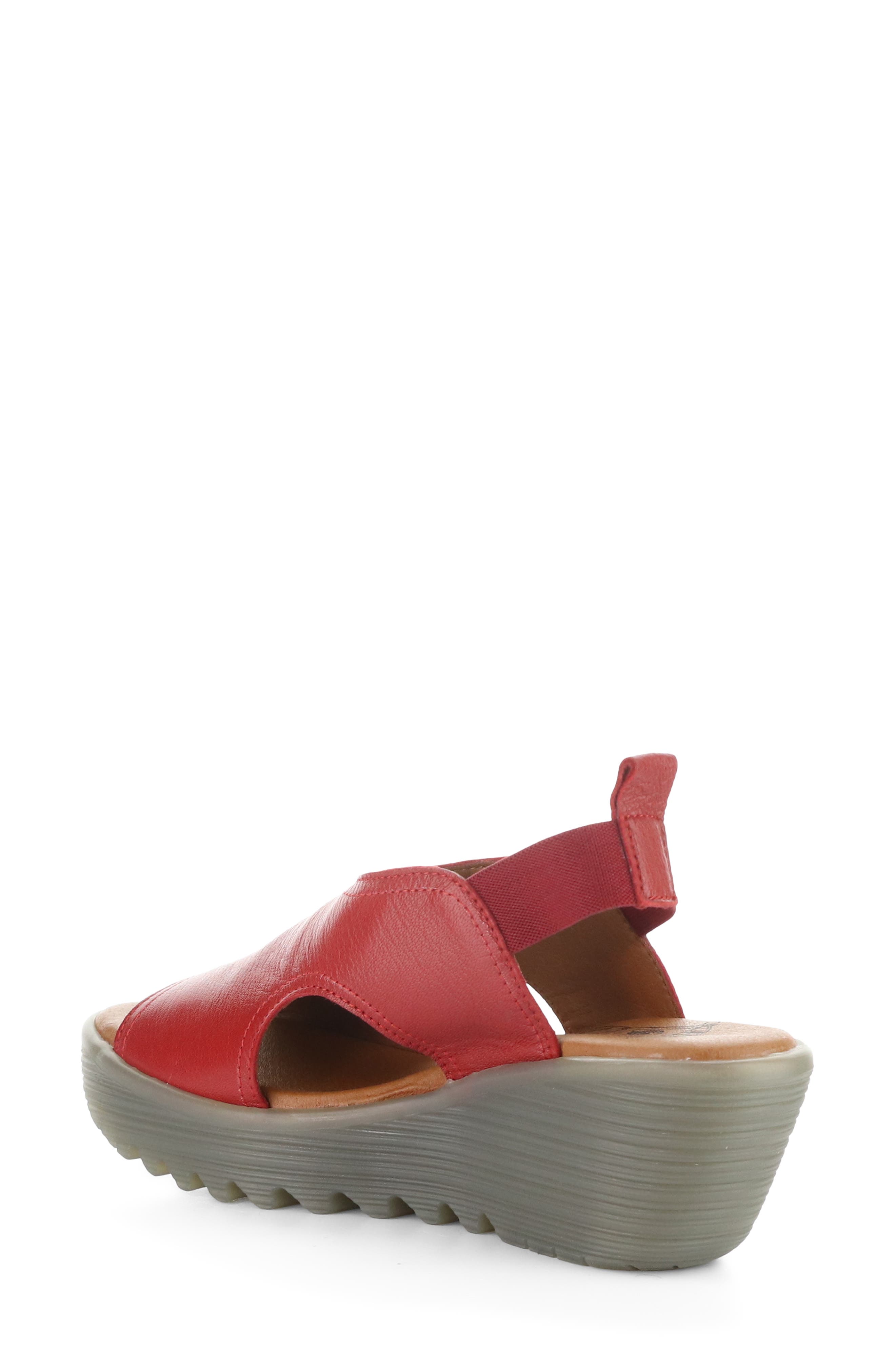 Liku Slingback Platform Wedge Sandal, Alternate, color, LIPSTICK RED