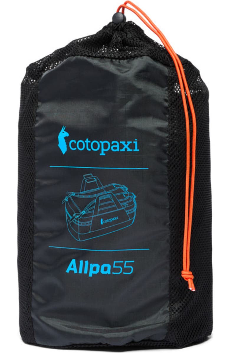 Cotopaxi Allpa Getaway 55L Duffel, Alternate, color, Cotopaxi Black