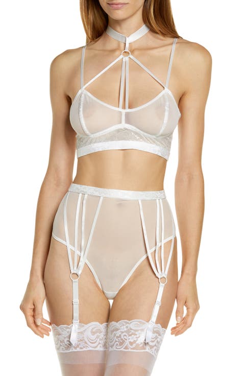 Strappy Choker Bra & High Waist Panties