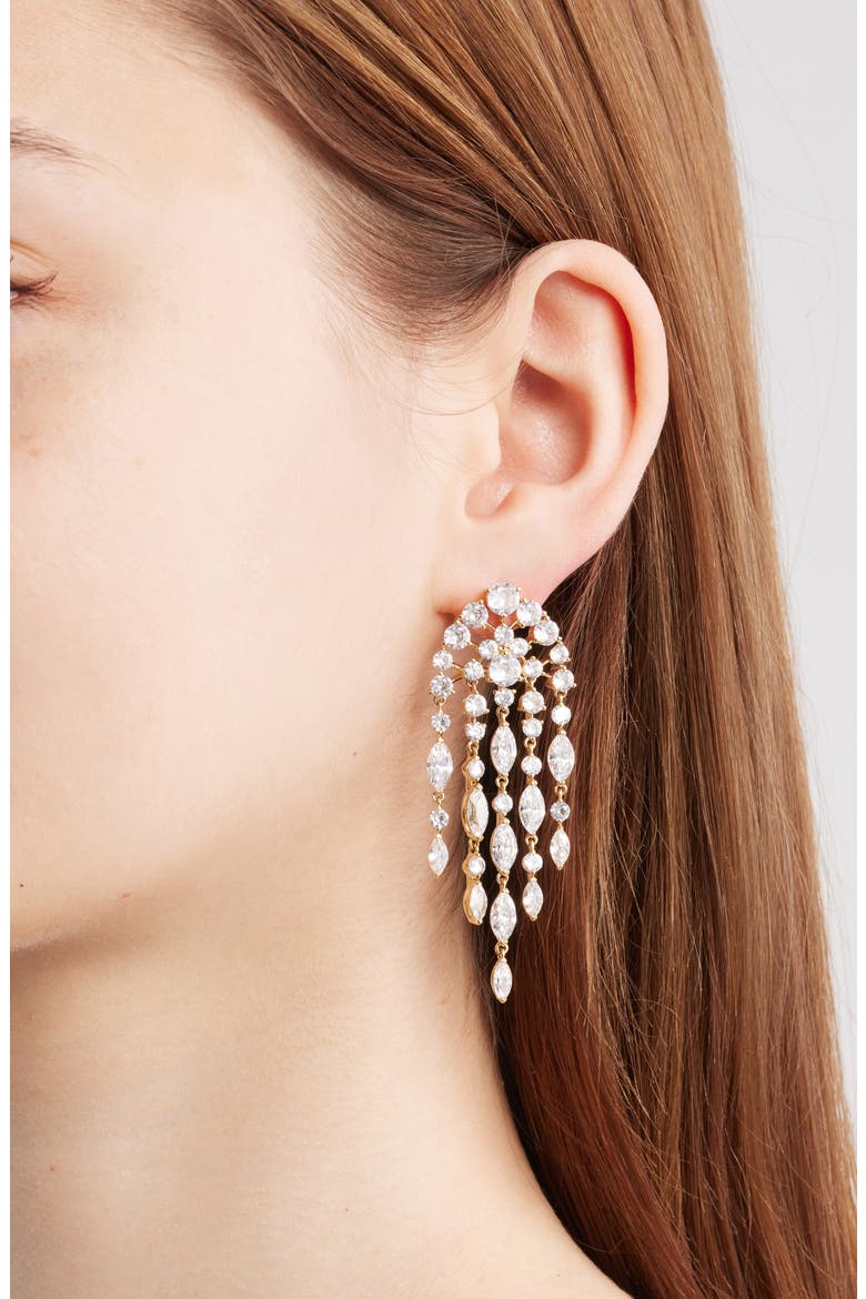 Chandelier Drop Earrings, Alternate, color, GOLD