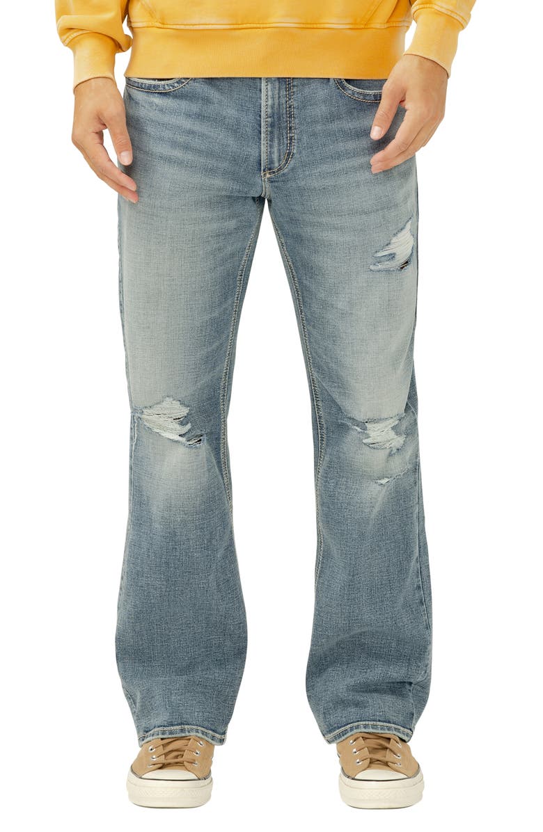 Silver Jeans Co. Zac Relaxed Fit Straight Leg Jeans, Alternate, color,