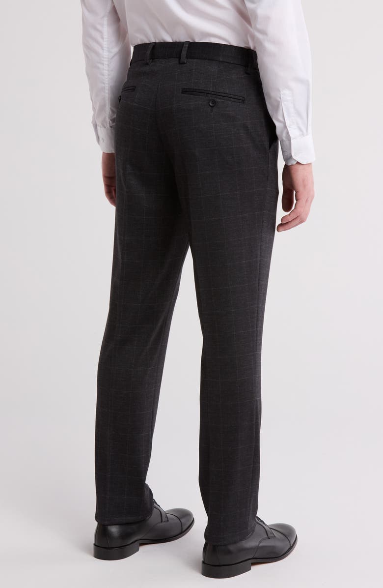 Victor Emmanuel Windowpane Performance Woven Dress Pants, Alternate, color,
